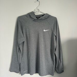 Nike Dri-FIT Gray Swim Hoodie